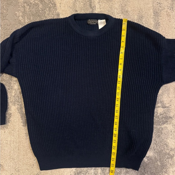 Men's Vintage Graphix Blue Sweater - Picture 5 of 5